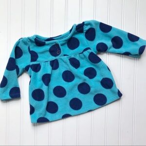 •Gerber• Polka dot fleece top
